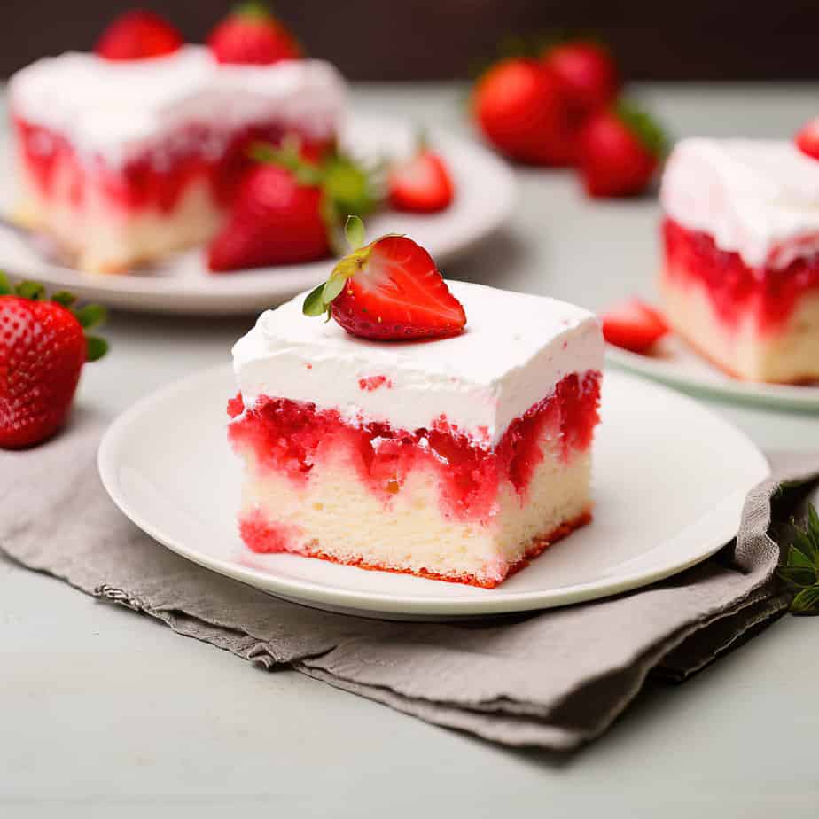 Strawberry Poke Cake (No-Fuss Favorite) | Miss Buttercup